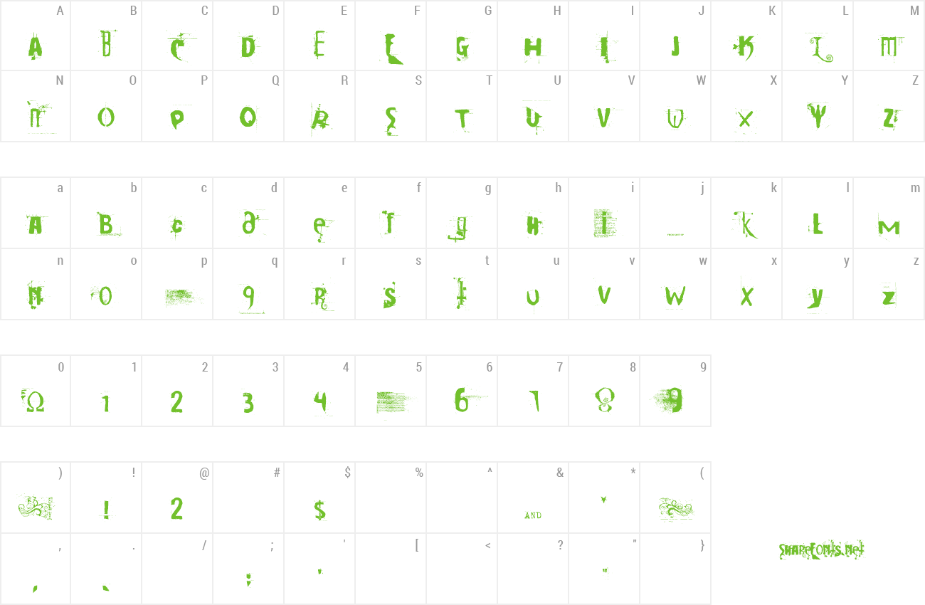 Font Cocaine Sans preview